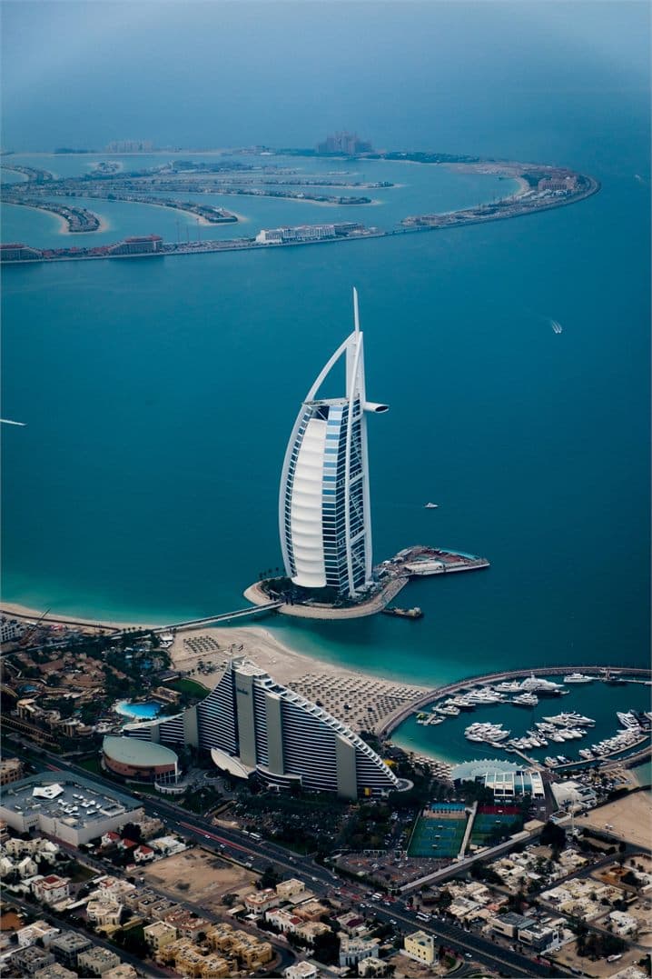 The Burj Al Arab hotel in Dubai